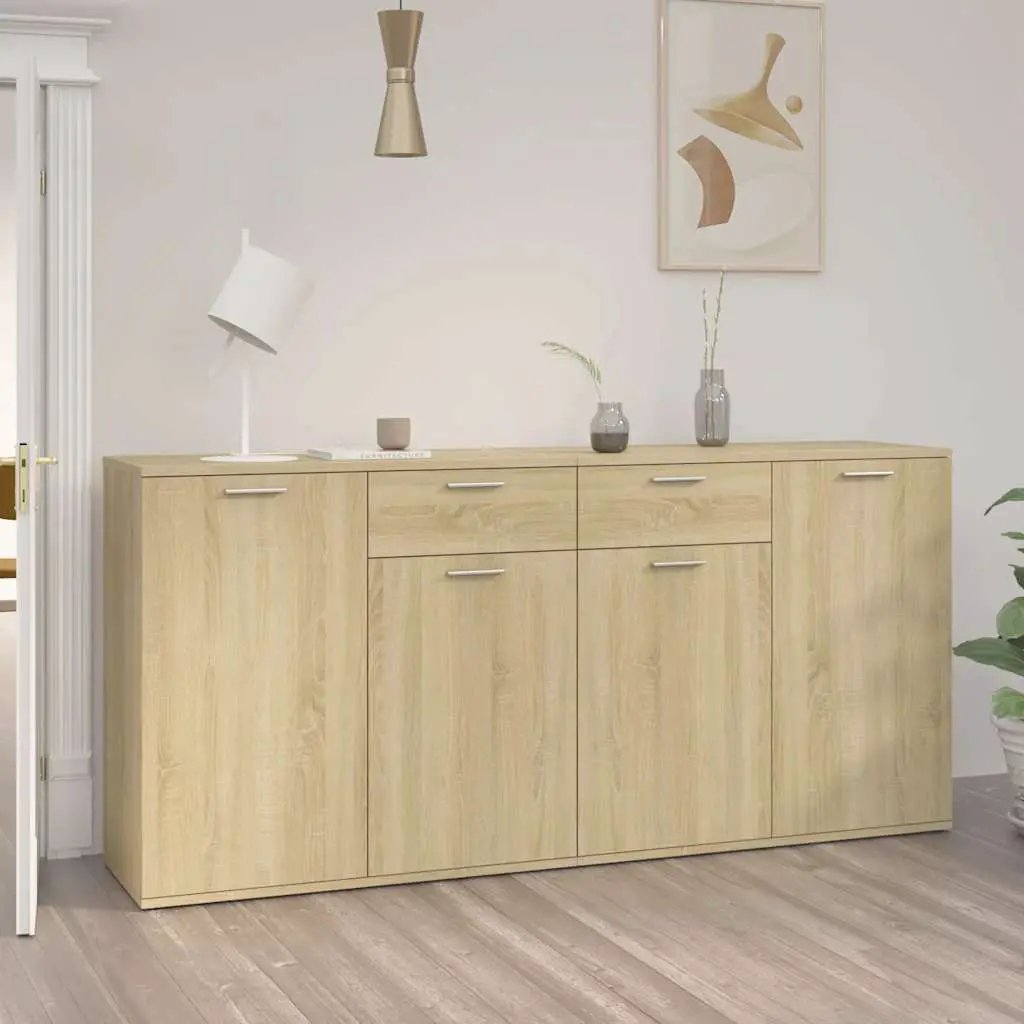 vidaXL vidaXL Sideboard Sonoma Oak 160x36x75 cm Engineered Wood - Sideboard