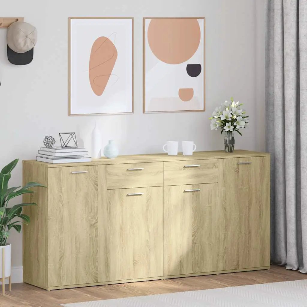 vidaXL vidaXL Sideboard Sonoma Oak 160x36x75 cm Engineered Wood - Sideboard