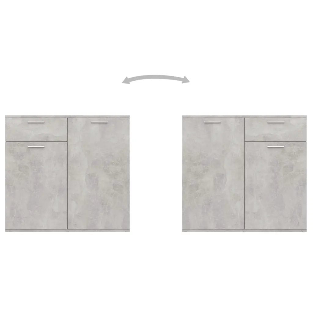 vidaXL vidaXL Sideboard Concrete Grey 160x36x75 cm Engineered Wood - Sideboard