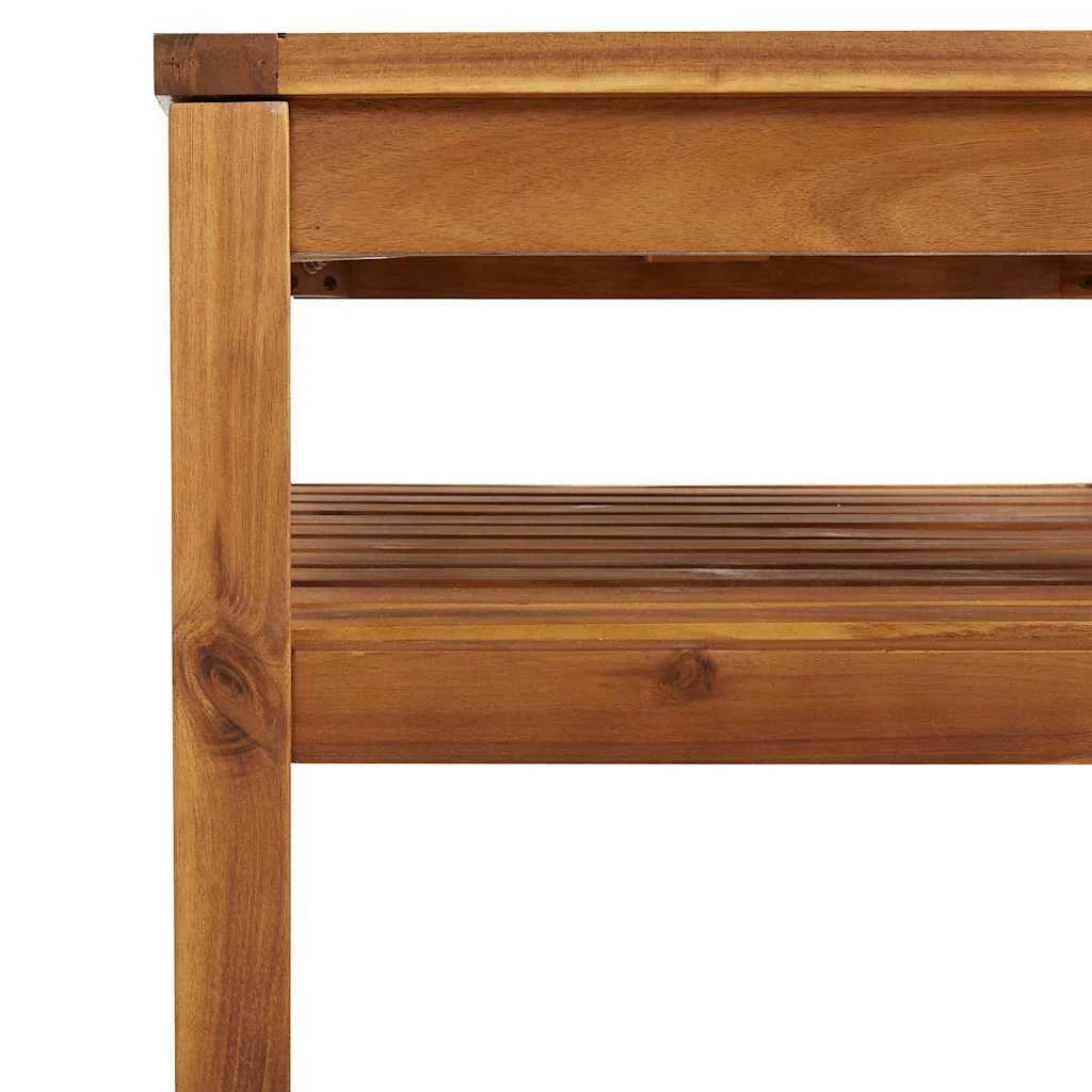 VidaXL Coffee Table 65x65x35cm Solid Acacia Deck by vidaXL