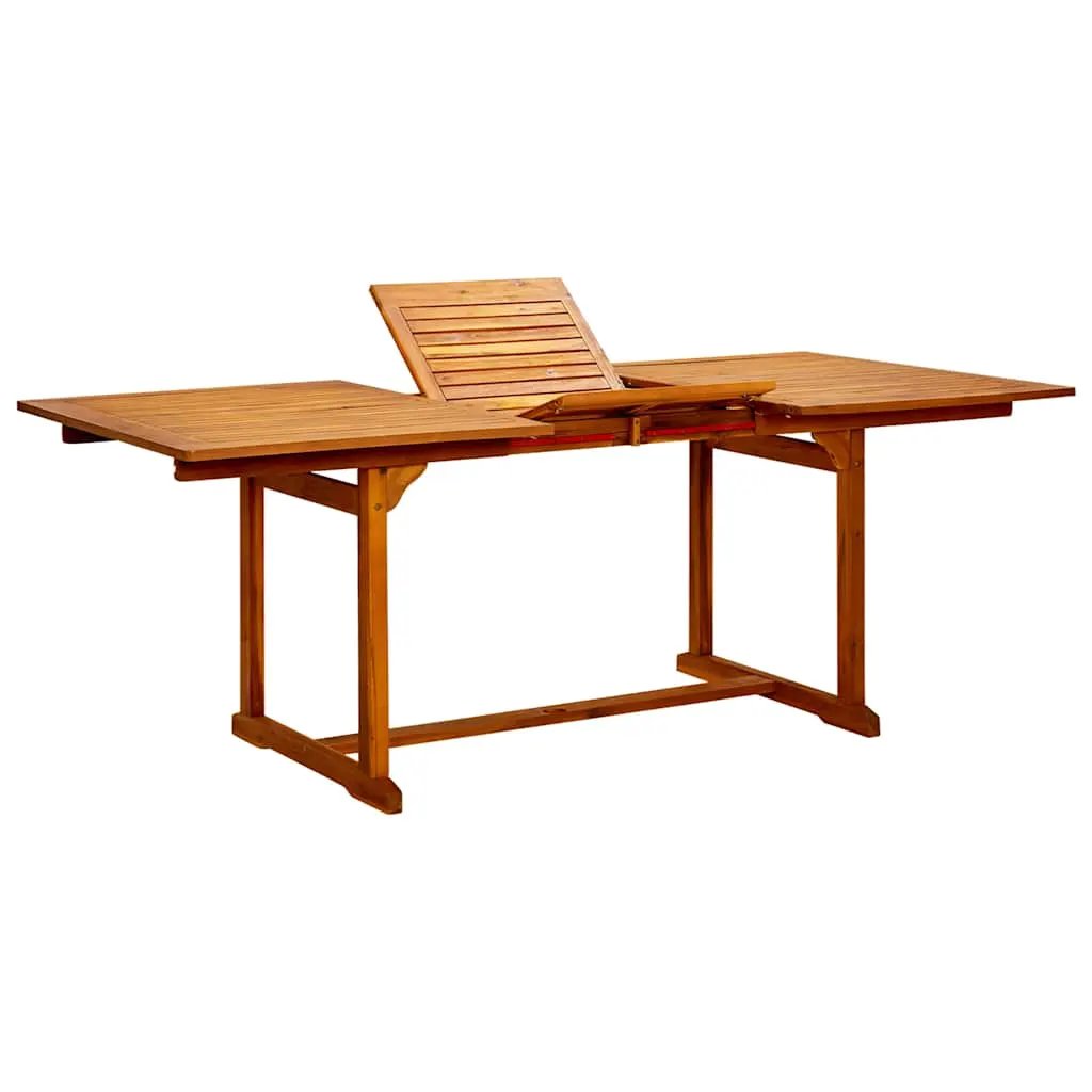 vidaXL vidaXL Garden Dining Table (150-200)x100x75 cm Solid Acacia Wood - Garden Table