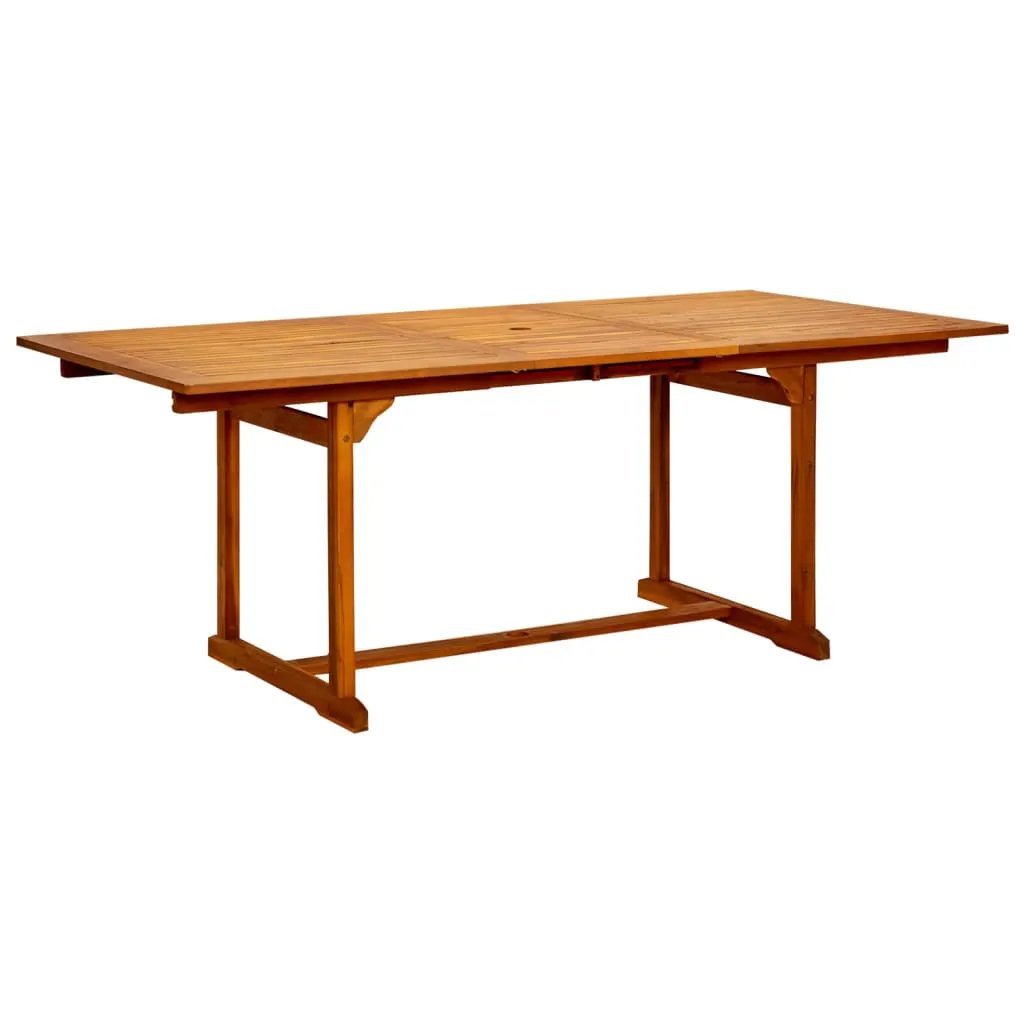 vidaXL vidaXL Garden Dining Table (150-200)x100x75 cm Solid Acacia Wood - Garden Table