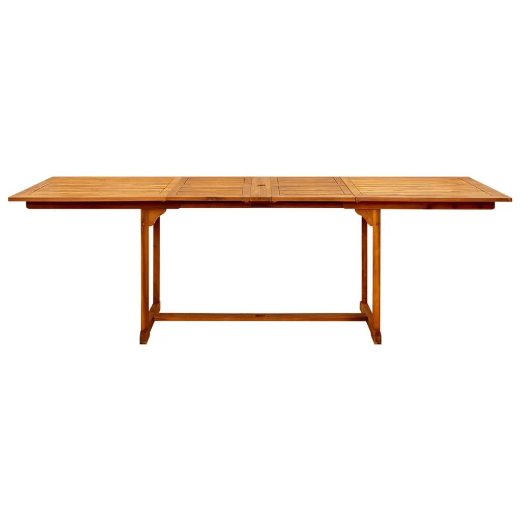 vidaXL vidaXL Garden Dining Table (160-240)x100x75 cm Solid Acacia Wood - Garden Table