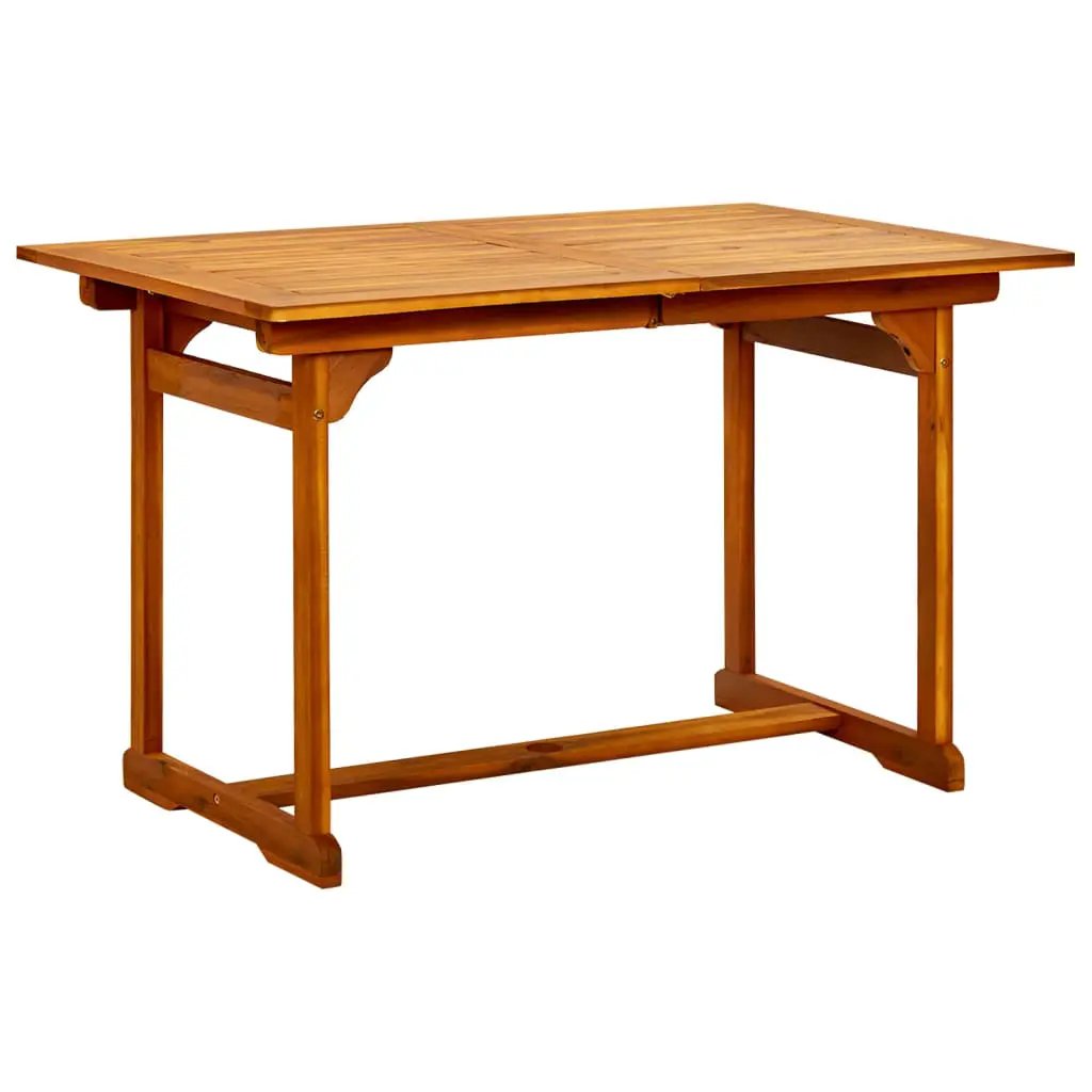 vidaXL vidaXL Garden Dining Table (120-170)x80x75 cm Solid Acacia Wood -