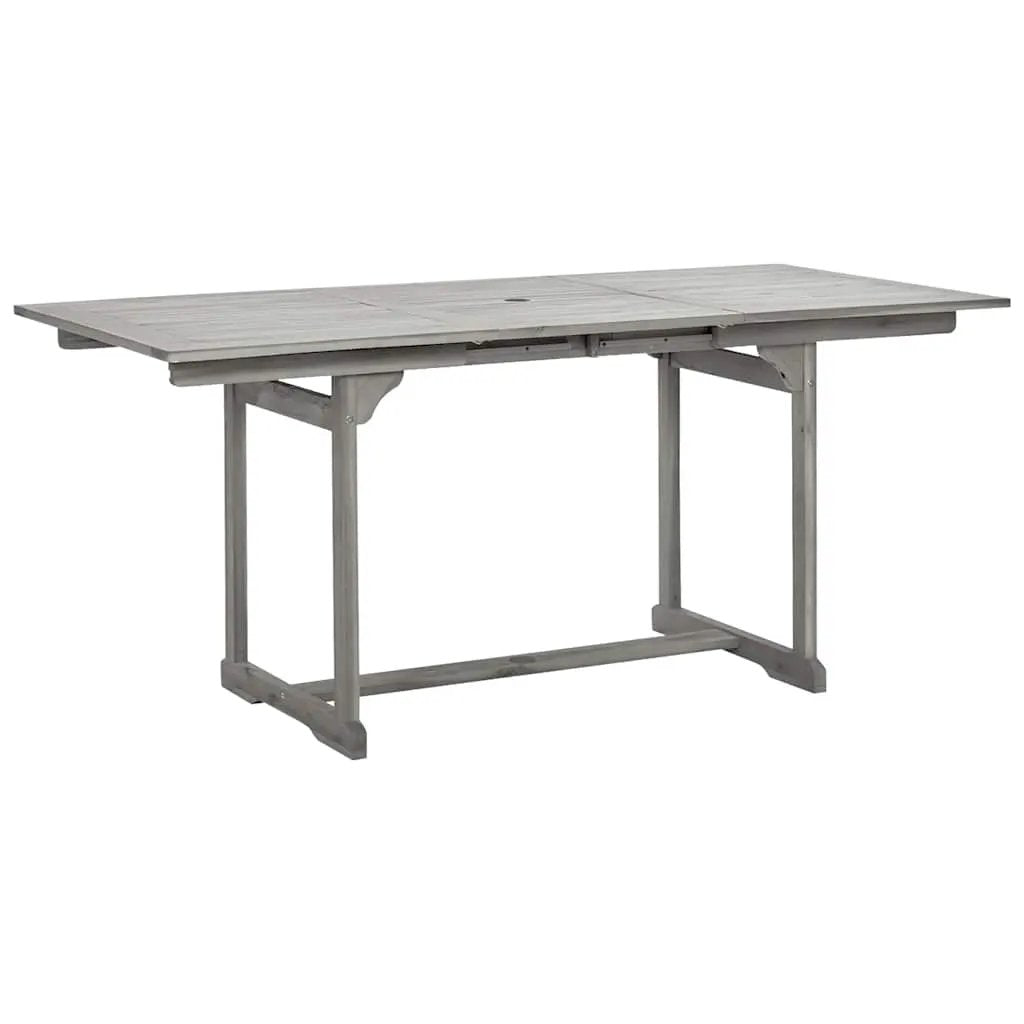 vidaXL vidaXL Garden Dining Table (120-170)x80x75 cm Solid Acacia Wood - Garden Table