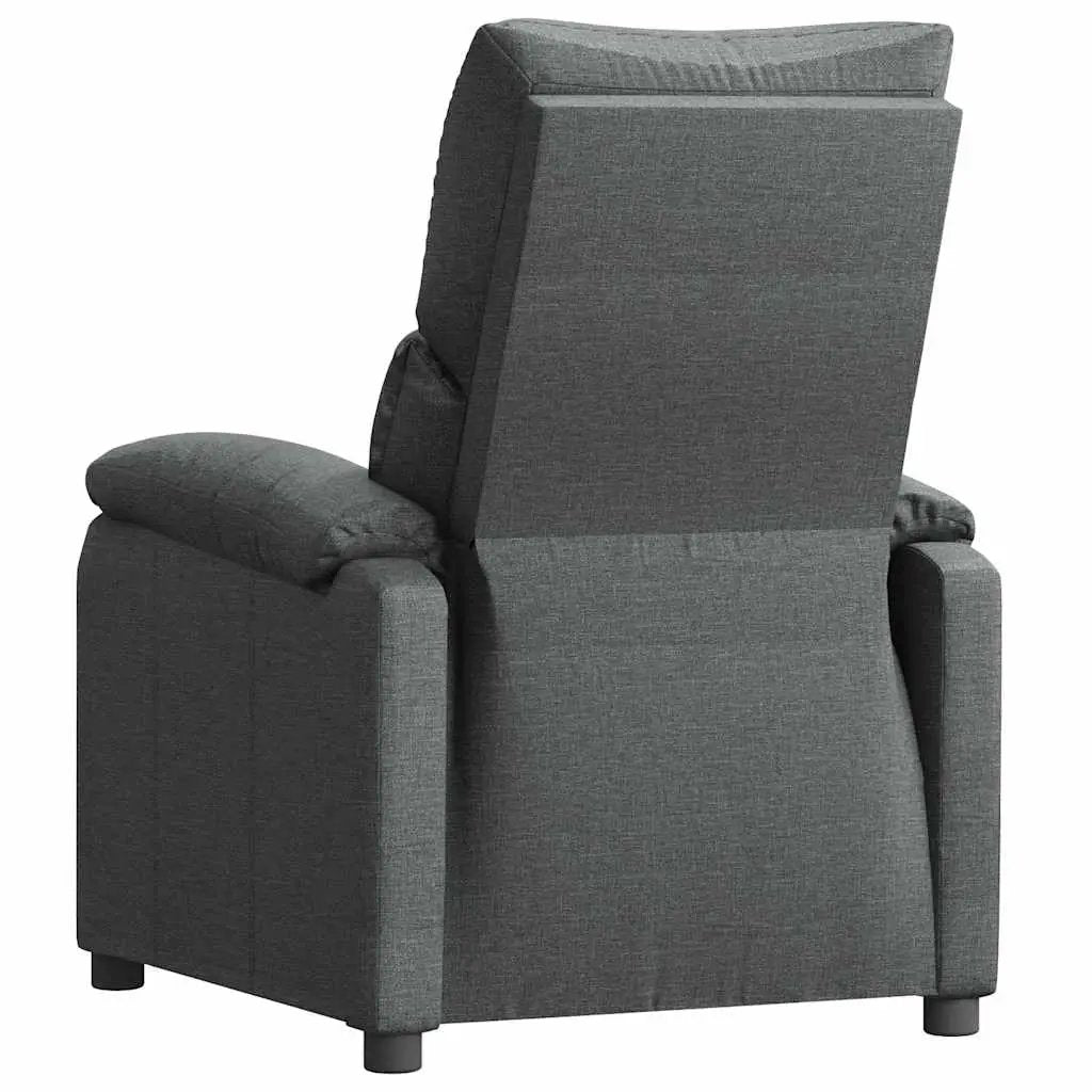 vidaXL Recliner Chair Dark Grey Fabric - from vidaXL