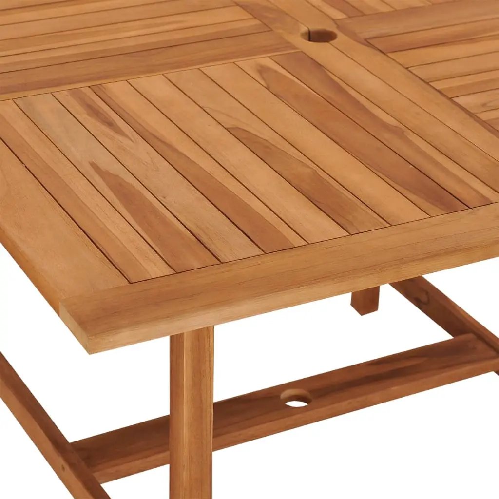 vidaXL vidaXL Garden Dining Table 110x110x75 cm Solid Wood Teak - Dining Table
