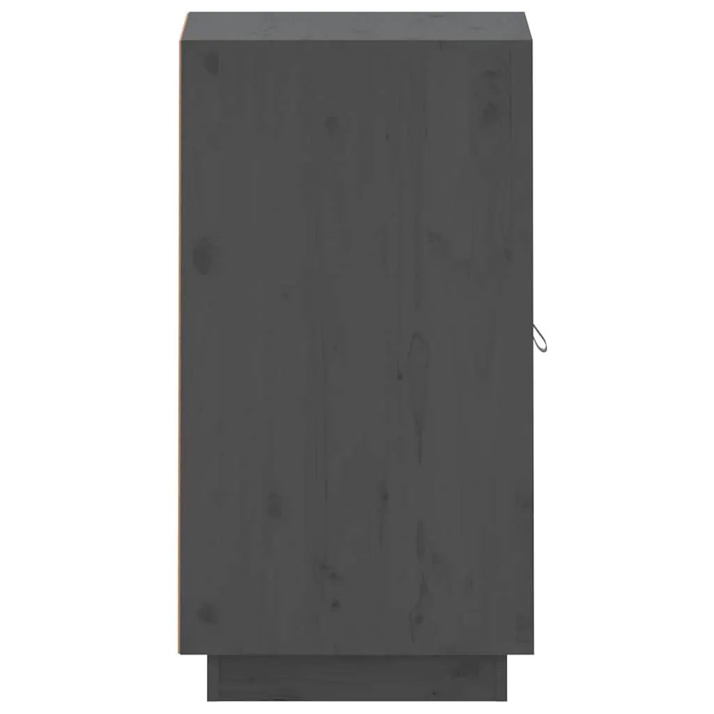 vidaXL vidaXL Sideboard Grey 34x40x75 cm Solid Wood Pine - Sideboard