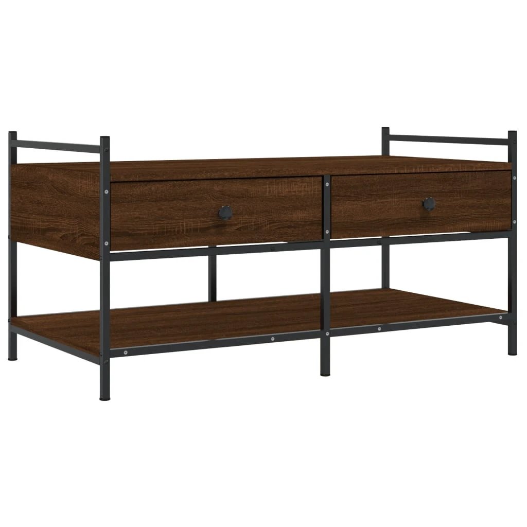 vidaXL vidaXL Coffee Table 99x50x50 cm Moisture-Resistant Engineered Wood For Living Room - Coffee Table