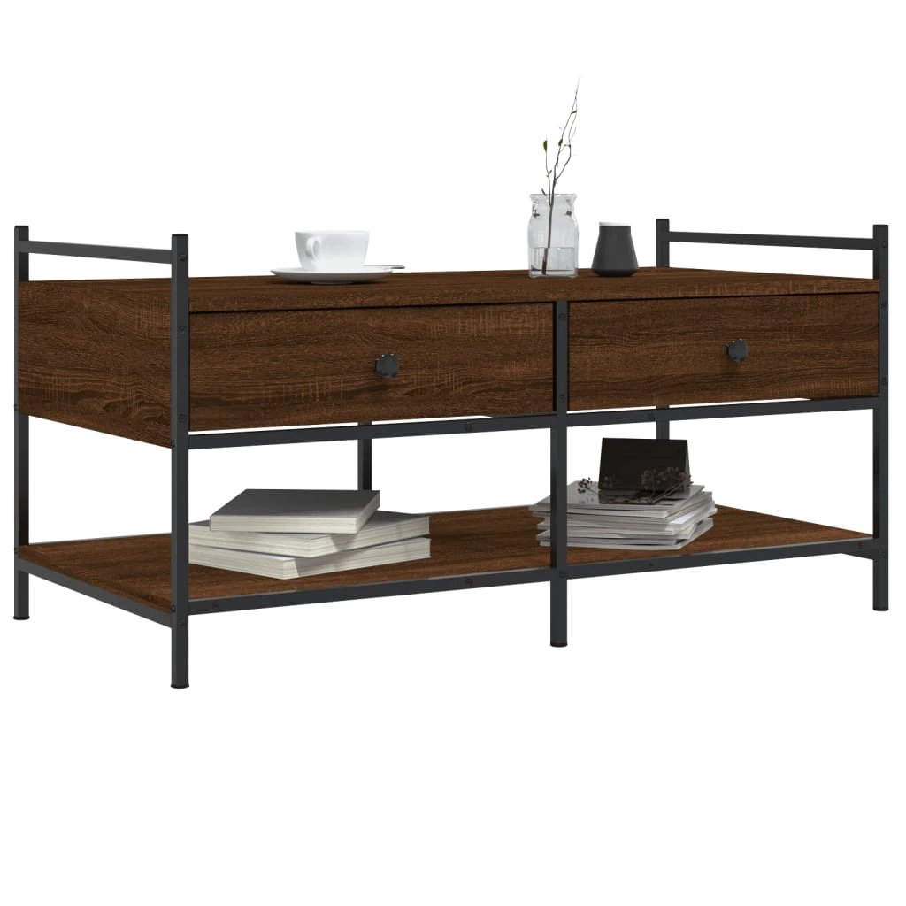 vidaXL Coffee Table 99x50x50 cm Moisture-Resistant Engineered Wood For Living Room by vidaXL