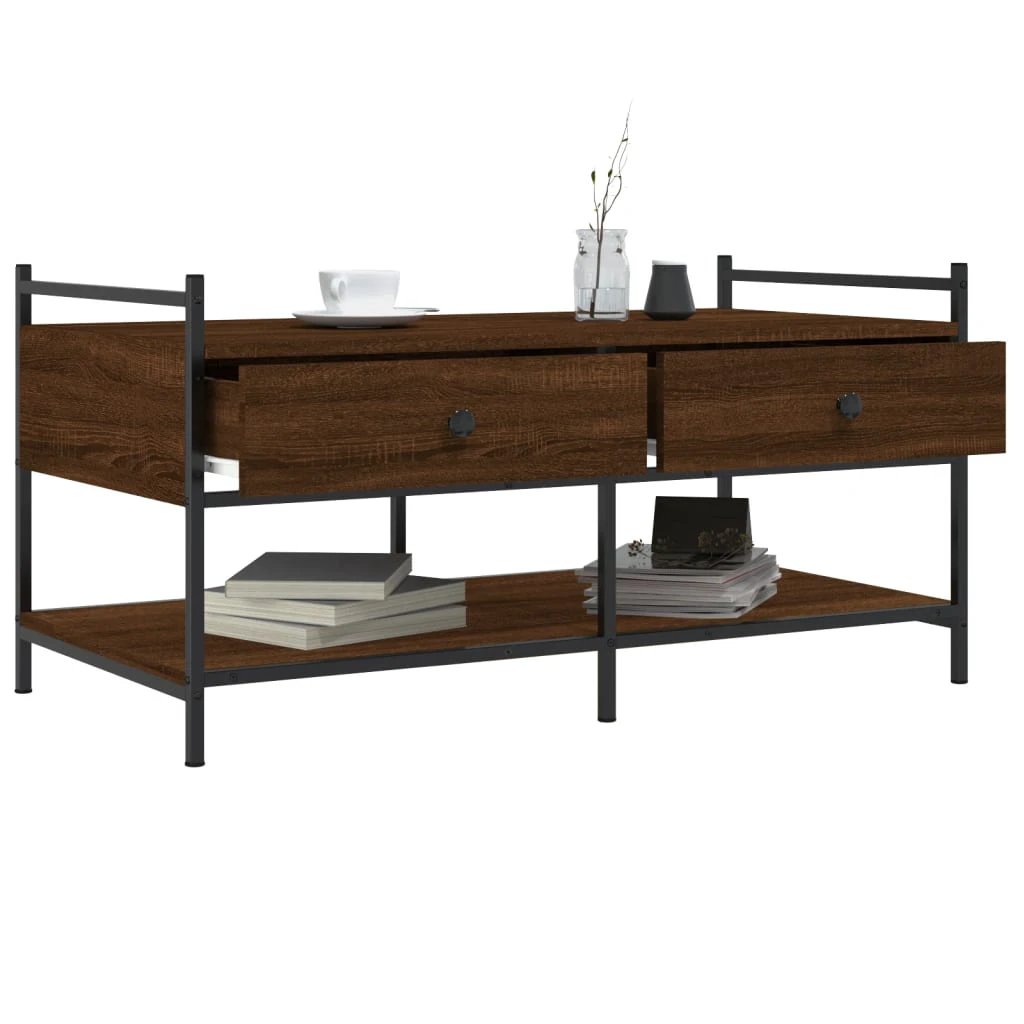 vidaXL Coffee Table 99x50x50 cm Moisture-Resistant Engineered Wood For Living Room by vidaXL