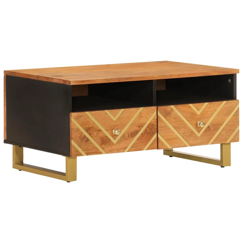 vidaXL Coffee Table 80x54x40 Solid Mango Lounge by vidaXL