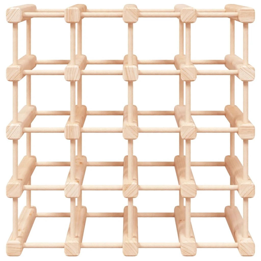 vidaXL vidaXL Wine Rack for 20 Bottles 46.5x23x46.5 cm Solid Wood Pine - Wine Rack