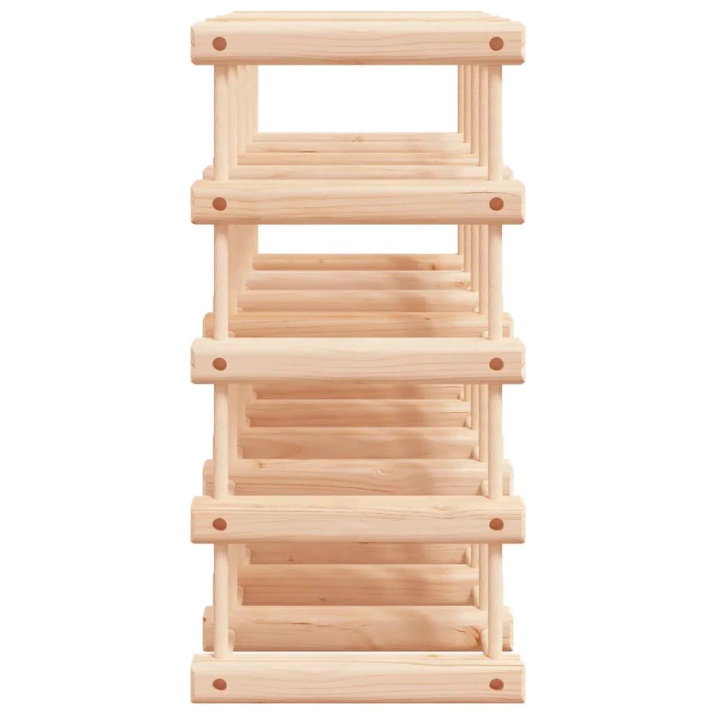vidaXL vidaXL Wine Rack for 20 Bottles 46.5x23x46.5 cm Solid Wood Pine - Wine Rack