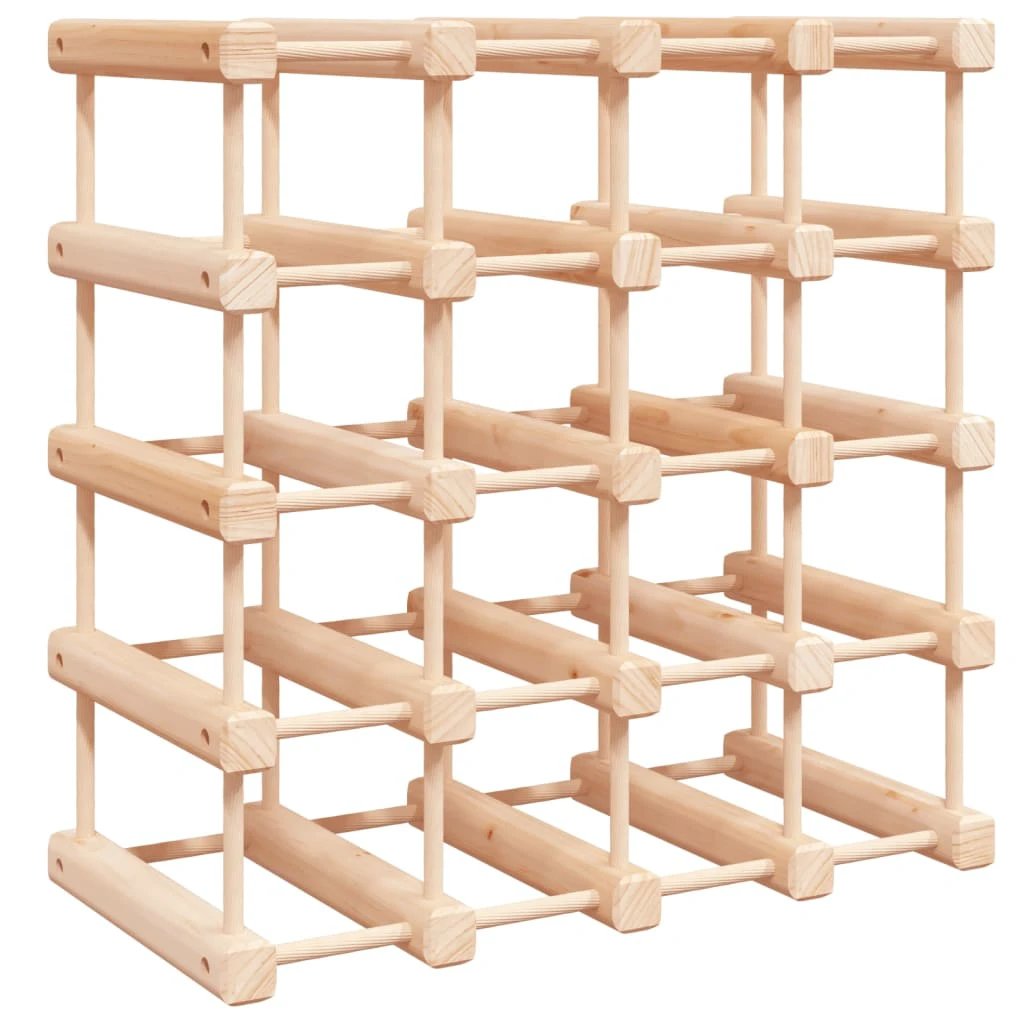 vidaXL vidaXL Wine Rack for 20 Bottles 46.5x23x46.5 cm Solid Wood Pine - Wine Rack