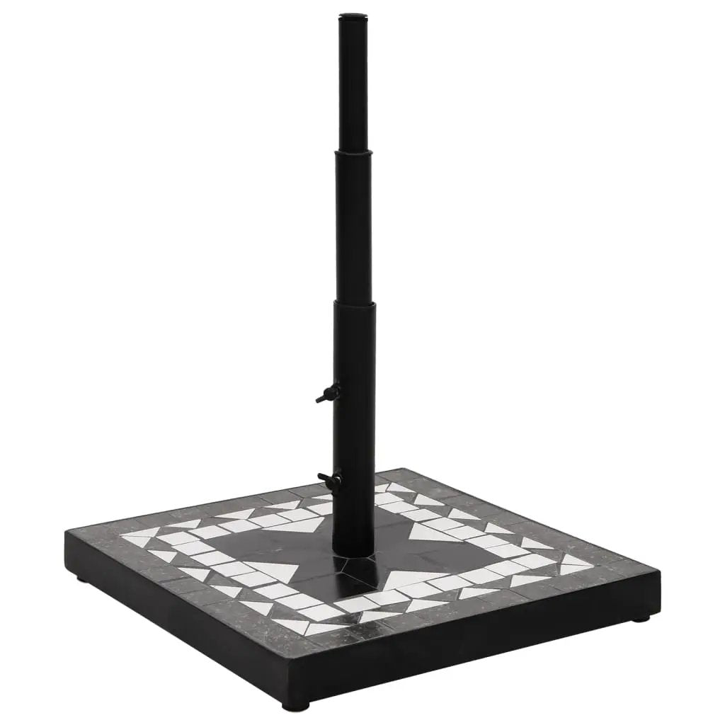 vidaXL vidaXL Parasol Base Black and White Square 12 kg - Parasol