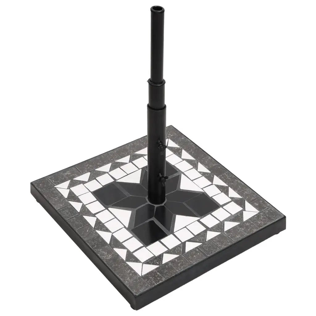 vidaXL vidaXL Parasol Base Black and White Square 12 kg - Parasol