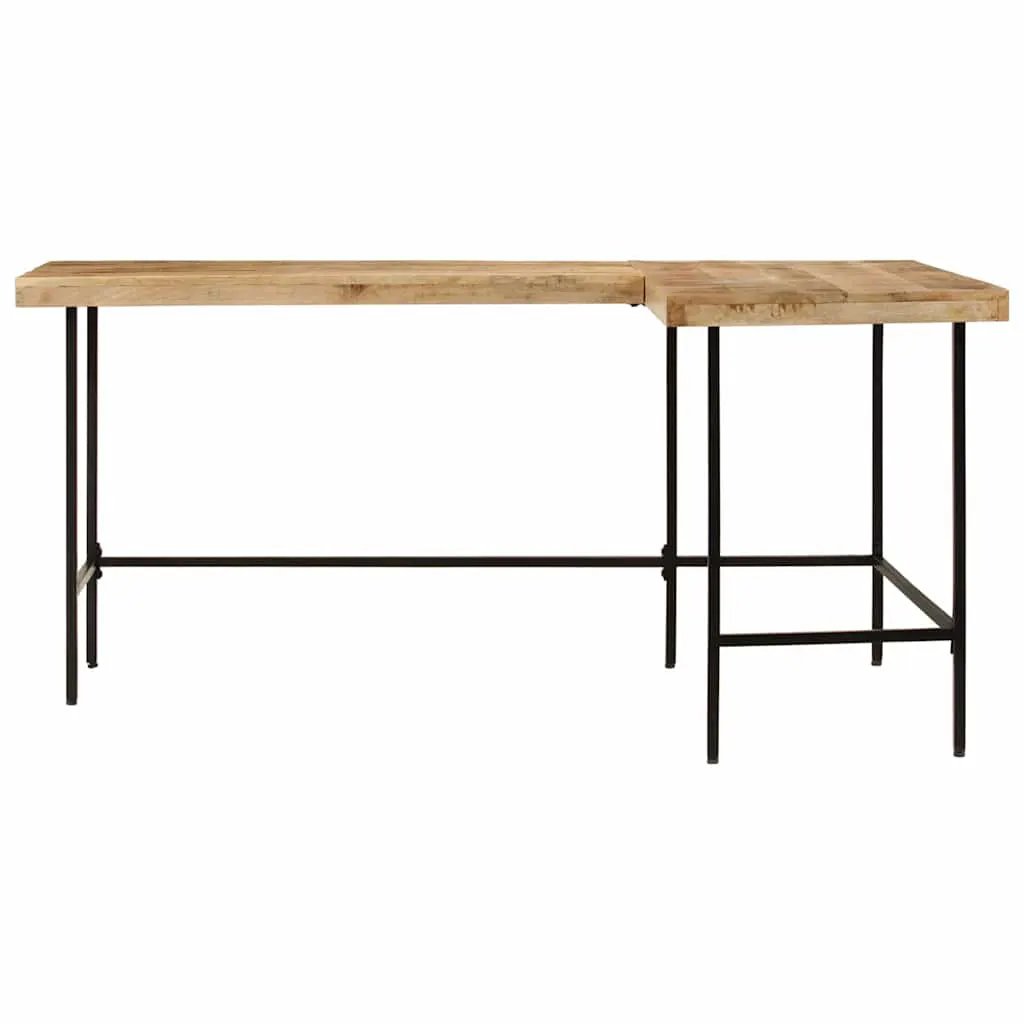 vidaXL vidaXL Desk 165x110x77 cm Solid Wood Mango and Iron - Desk