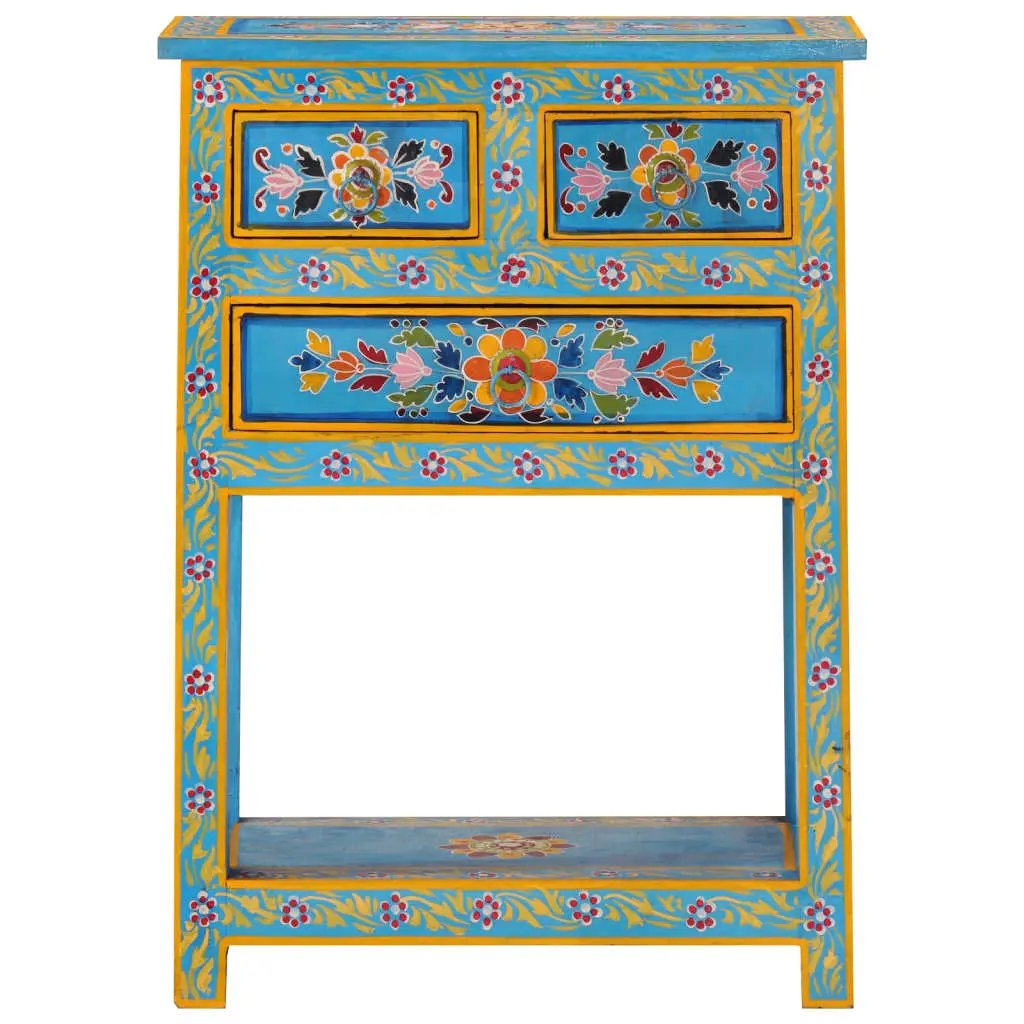 vidaXL vidaXL Sideboard Turquoise 55x30x76 cm Solid Wood Mango - Sideboard