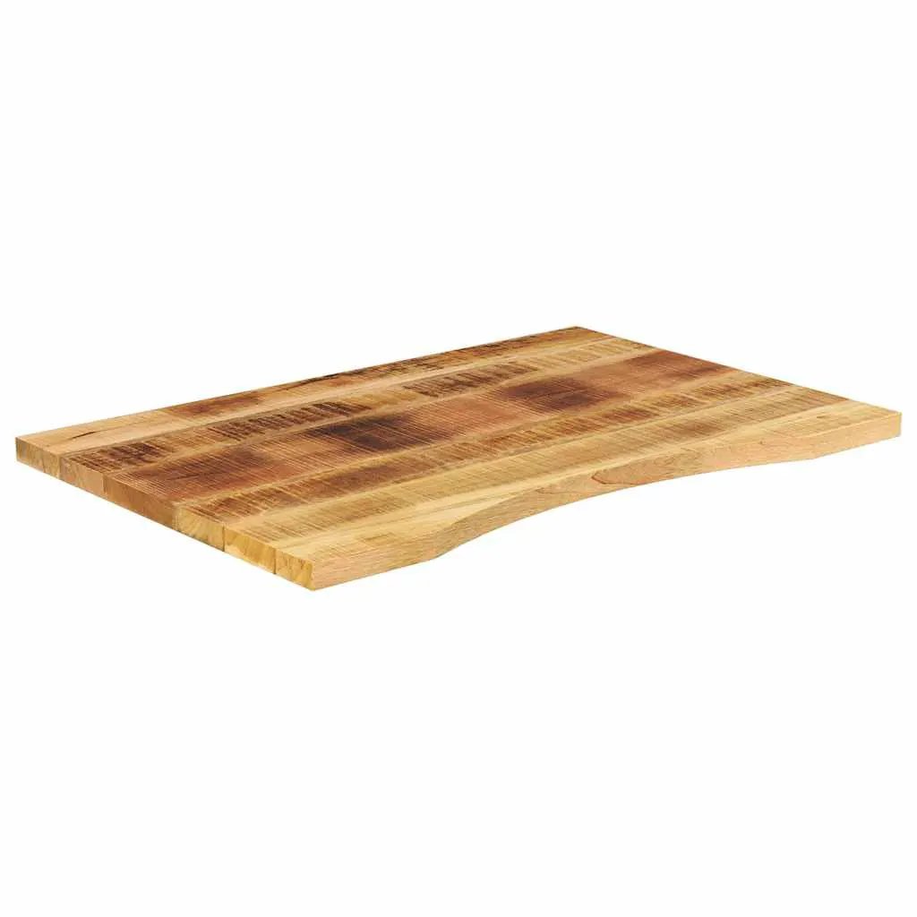vidaXL vidaXL Desk Top with Curve 90x50x2.5 cm Solid Wood Rough Mango - Desk