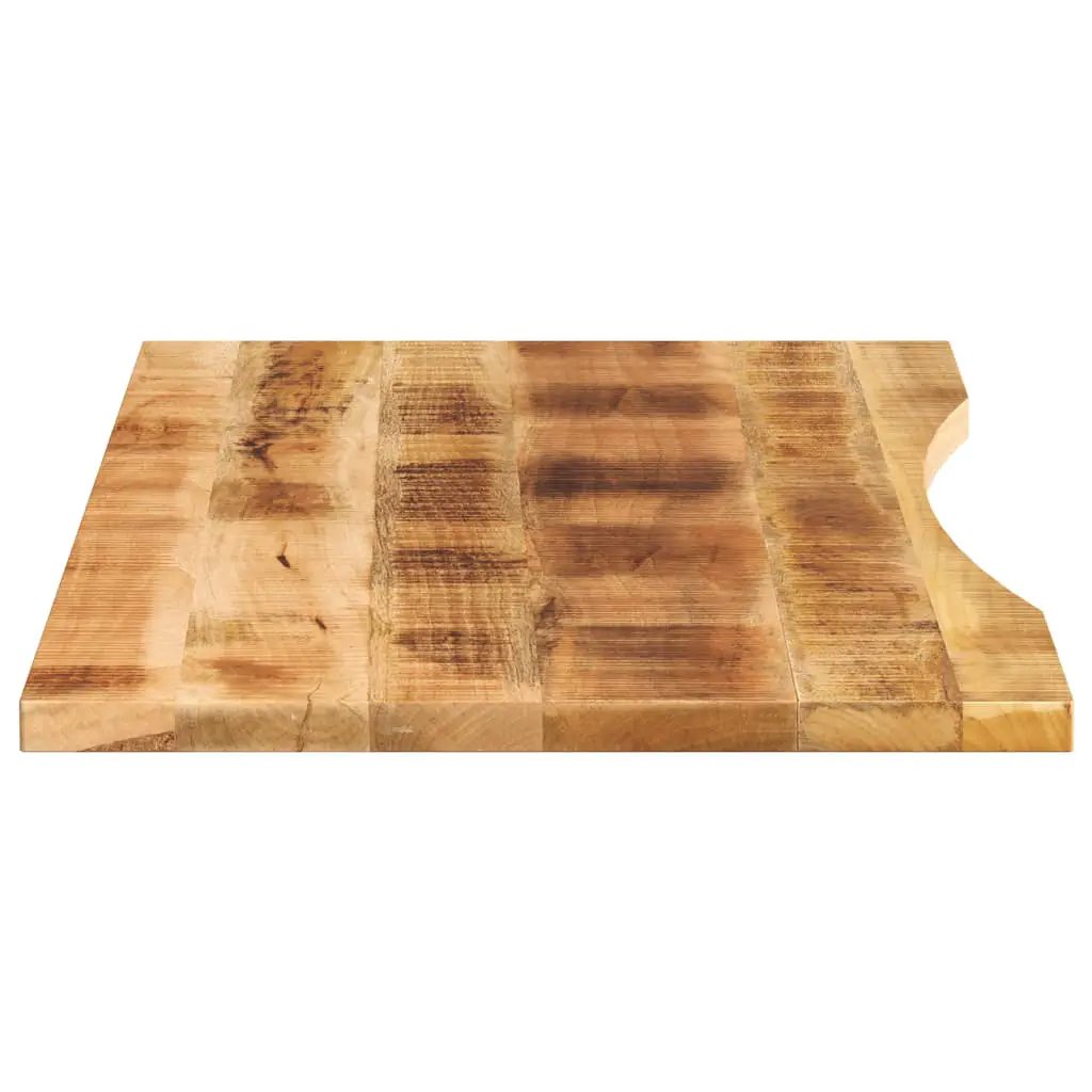 vidaXL vidaXL Desk Top with Curve 120x60x2.5 cm Solid Wood Rough Mango - Desk