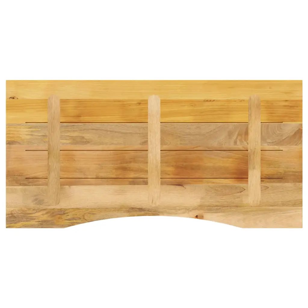 vidaXL vidaXL Desk Top with Curve 140x60x2.5 cm Solid Wood Rough Mango - Desk