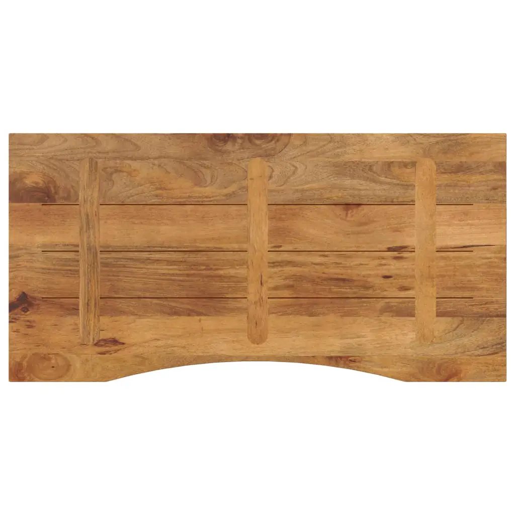 vidaXL vidaXL Desk Top with Curve 110x60x2.5 cm Solid Wood Rough Mango - Desk