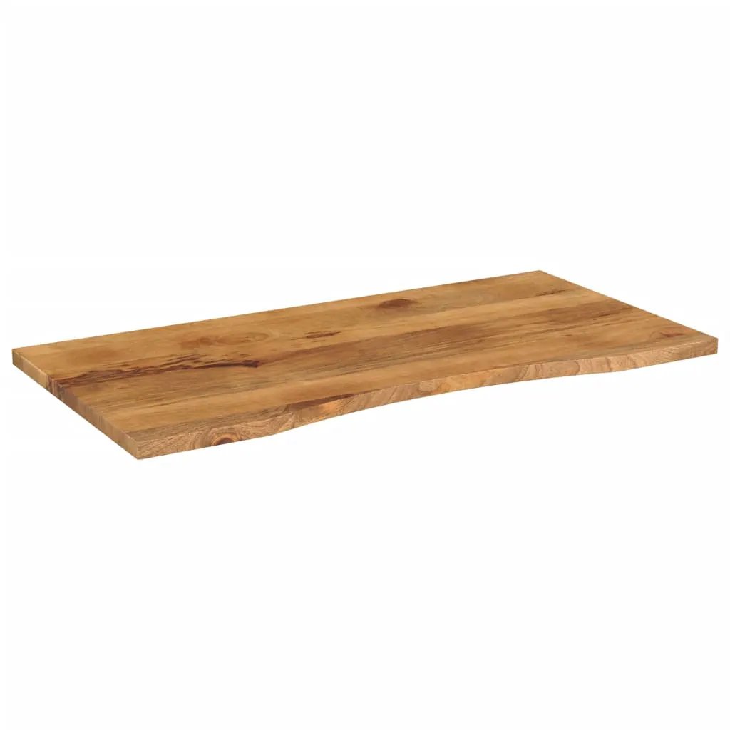 vidaXL vidaXL Desk Top with Curve 120x60x2.5 cm Solid Wood Rough Mango - Desk