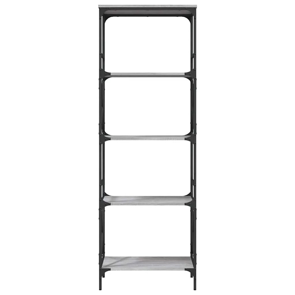 vidaXL vidaXL Bookcase 5-Tier Grey Sonoma 59x35x171 cm Engineered Wood - Bookcase