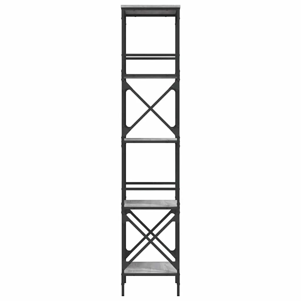 vidaXL vidaXL Bookcase 5-Tier Grey Sonoma 59x35x171 cm Engineered Wood - Bookcase