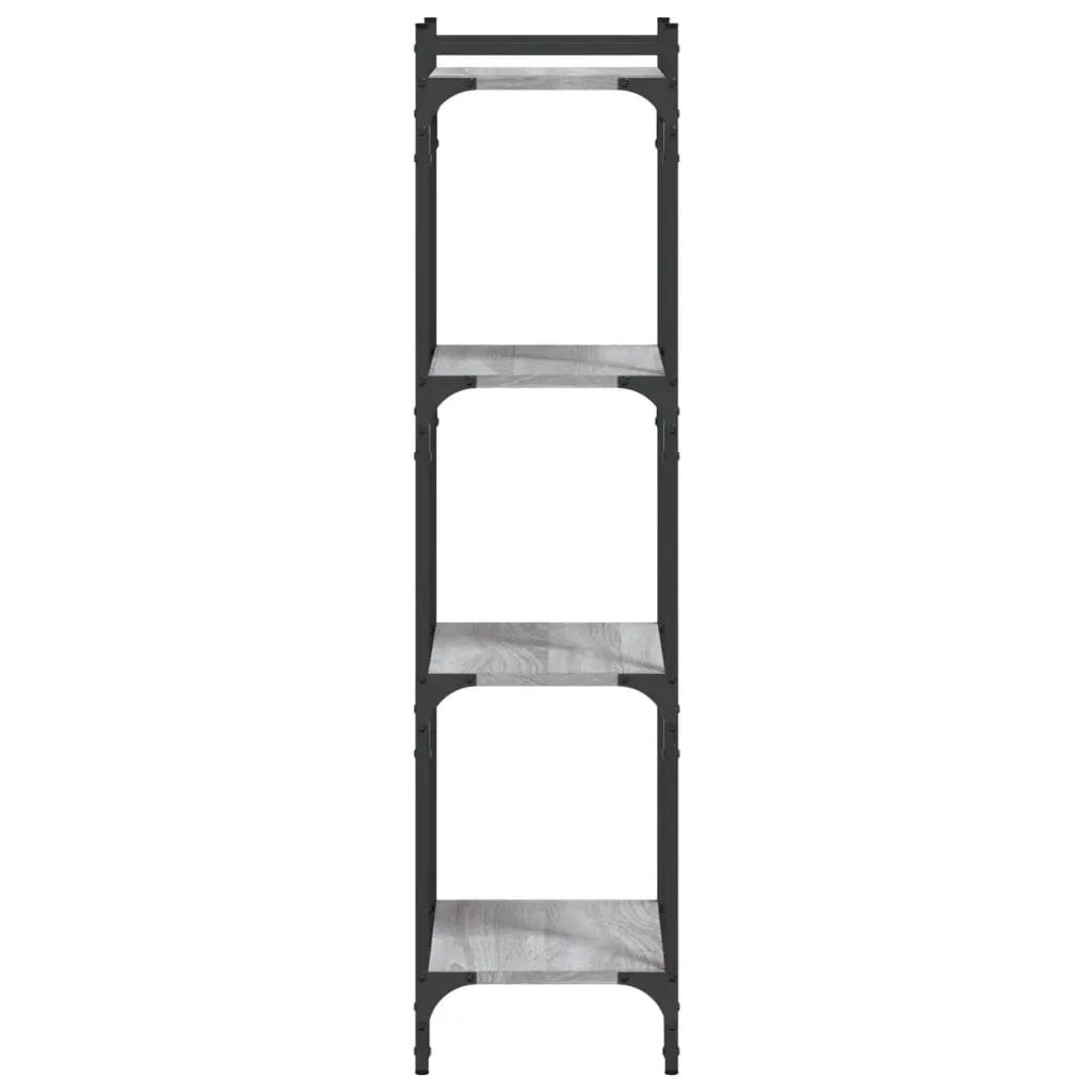 vidaXL vidaXL Bookcase 4-Tier Grey Sonoma 40x30x120 cm Engineered Wood - Bookcase