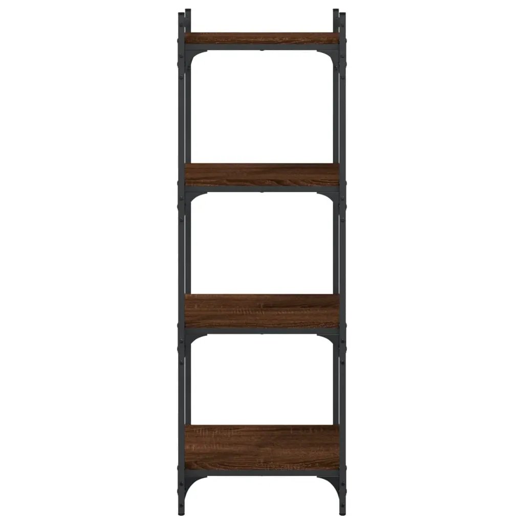vidaXL vidaXL Bookcase 4-Tier Brown Oak 40x30x120 cm Engineered Wood - Bookcase
