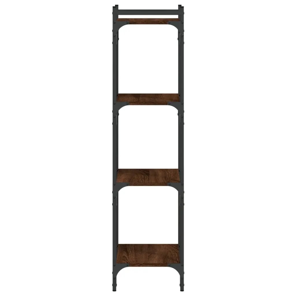 vidaXL vidaXL Bookcase 4-Tier Brown Oak 40x30x120 cm Engineered Wood - Bookcase