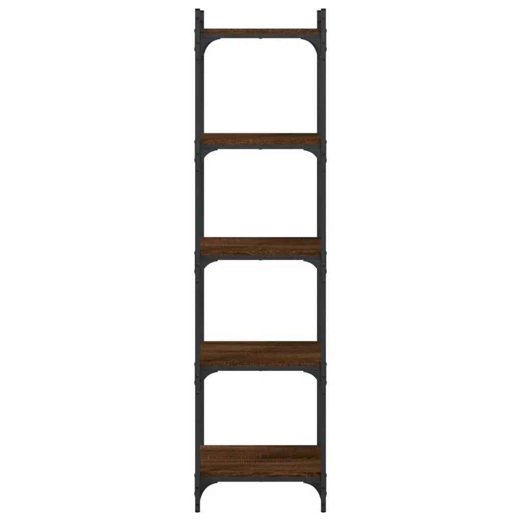 vidaXL vidaXL Bookcase 5-Tier Brown Oak 40x30x154 cm Engineered Wood - Bookcase