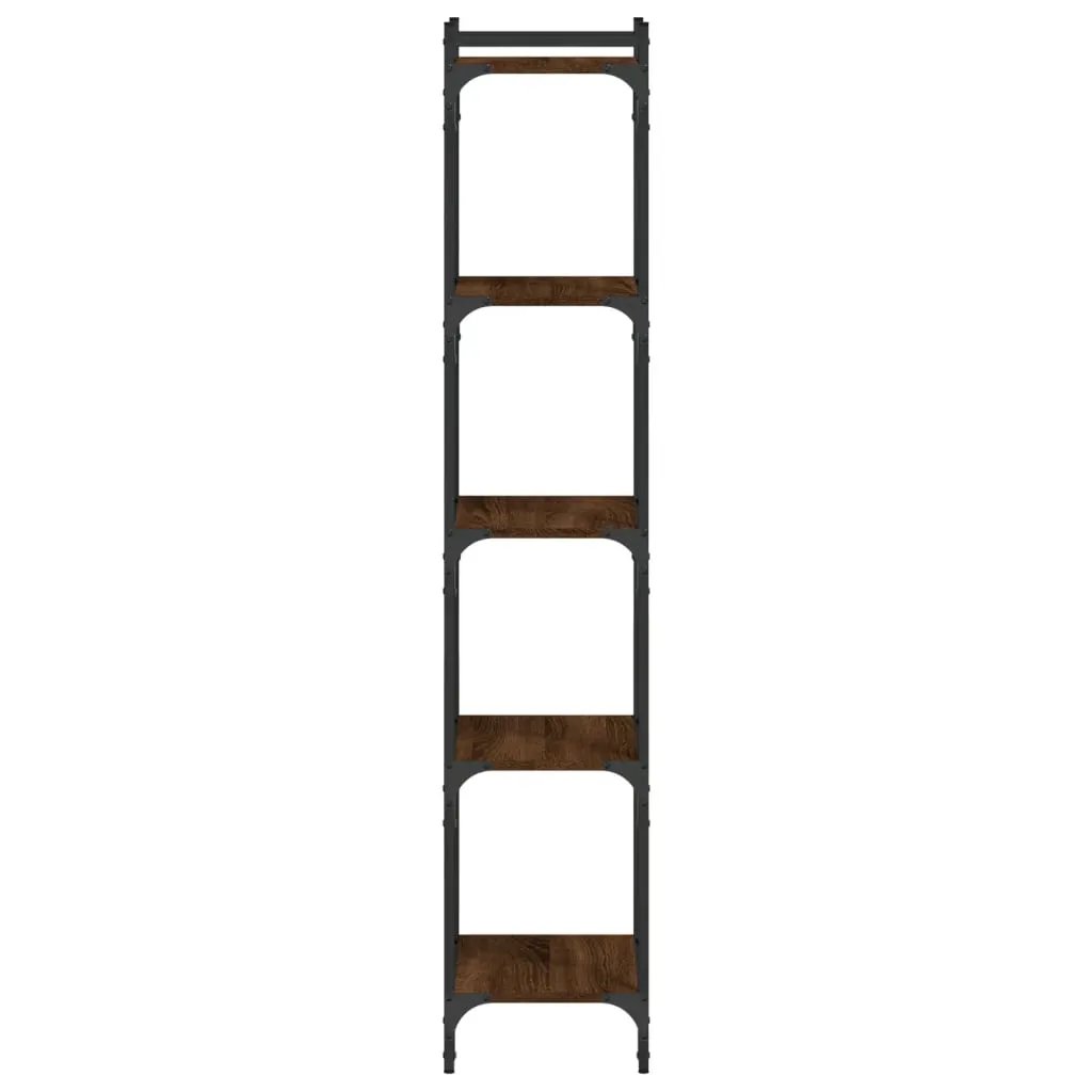 vidaXL vidaXL Bookcase 5-Tier Brown Oak 40x30x154 cm Engineered Wood - Bookcase