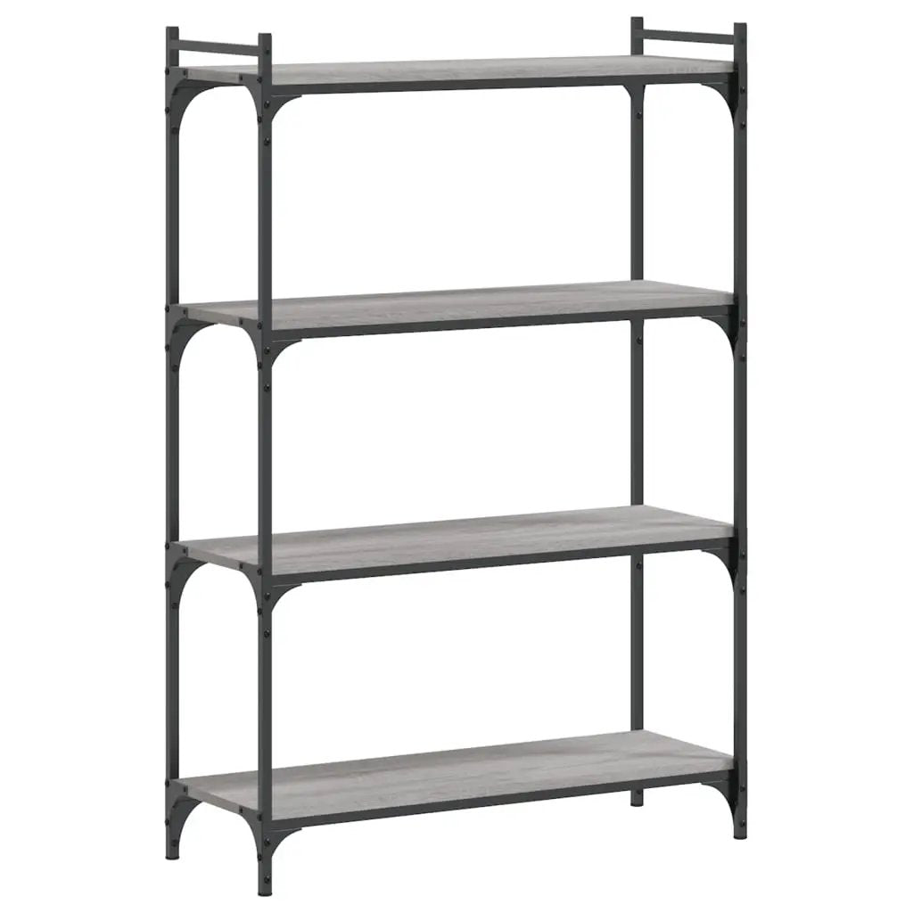 vidaXL vidaXL Bookcase 4-Tier Grey Sonoma 80x30x120 cm Engineered Wood - Bookcase