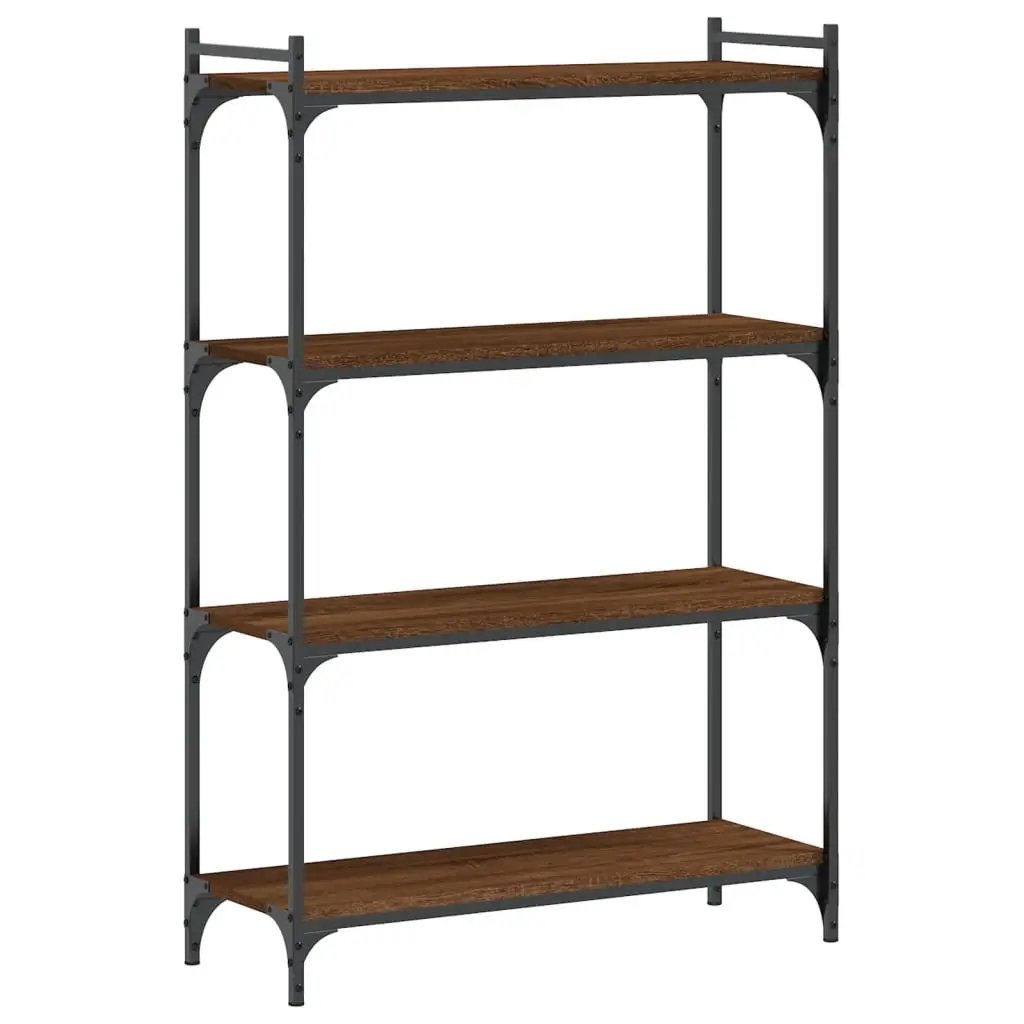 vidaXL vidaXL Bookcase 4-Tier Brown Oak 80x30x120 cm Engineered Wood - Bookcase