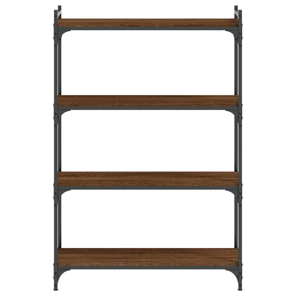 vidaXL vidaXL Bookcase 4-Tier Brown Oak 80x30x120 cm Engineered Wood - Bookcase