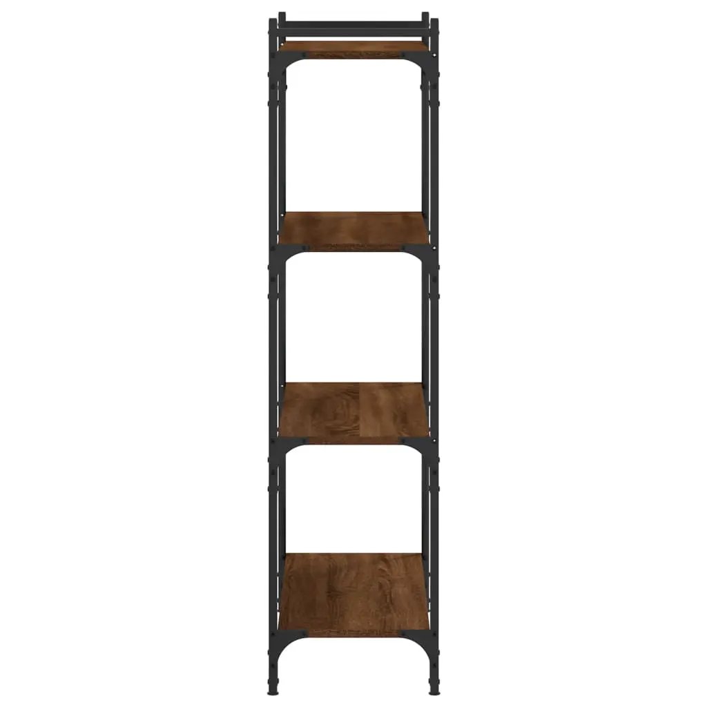 vidaXL vidaXL Bookcase 4-Tier Brown Oak 80x30x120 cm Engineered Wood - Bookcase