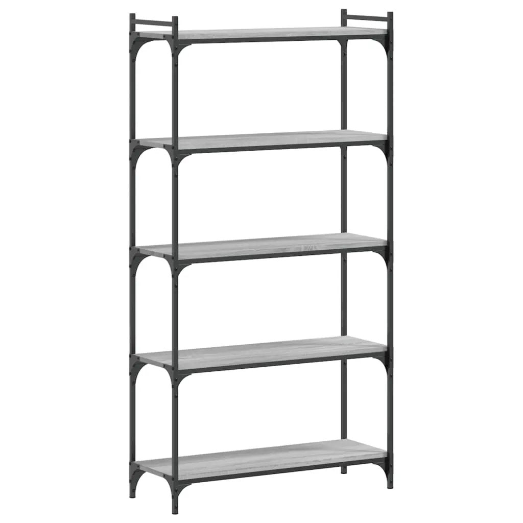 vidaXL vidaXL Bookcase 5-Tier Grey Sonoma 80x30x154 cm Engineered Wood - Bookcase