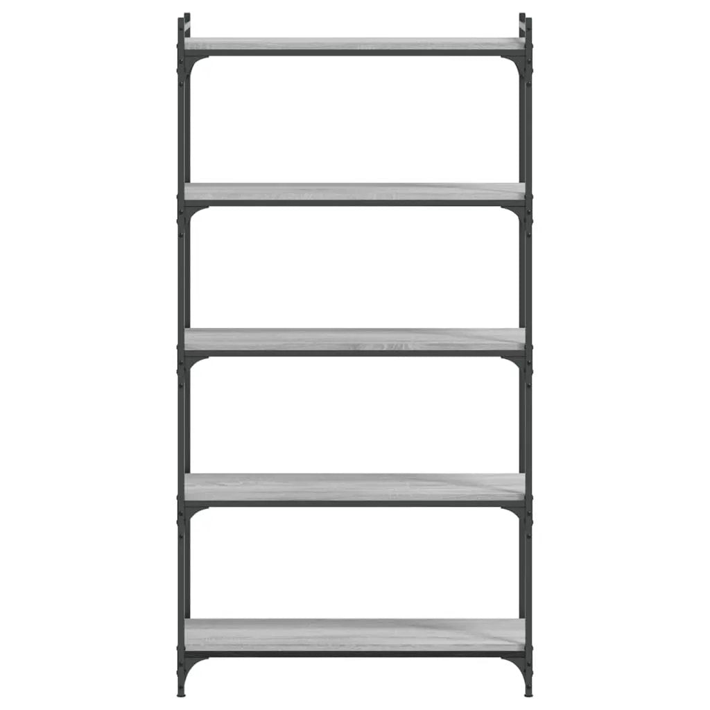 vidaXL vidaXL Bookcase 5-Tier Grey Sonoma 80x30x154 cm Engineered Wood - Bookcase