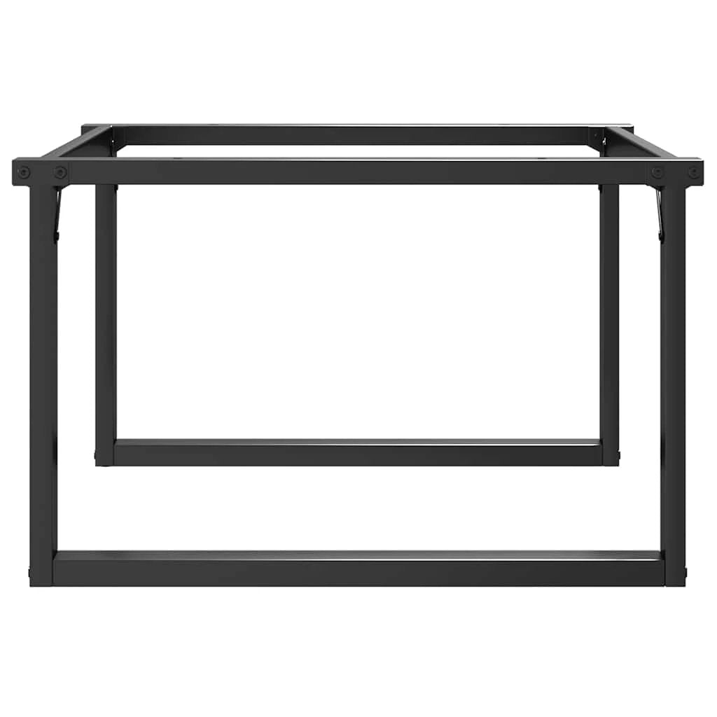 vidaXL Coffee Table Legs 70x60x43 cm Powder Coated Steel O Frame Industrial DIY by vidaXL