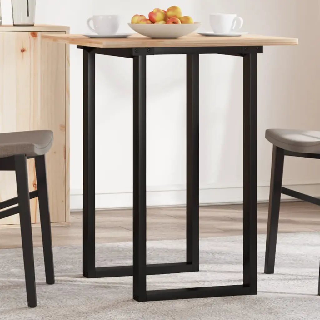 vidaXL vidaXL Dining Table Legs O-Frame 40x40x73 cm Steel - Dining Table