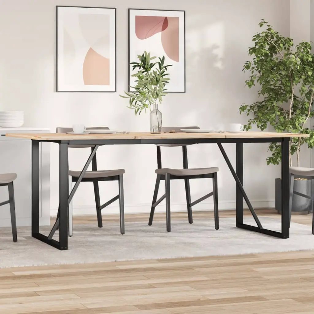 vidaXL vidaXL Dining Table Legs O-Frame 160x80x73 cm Steel - Dining Table