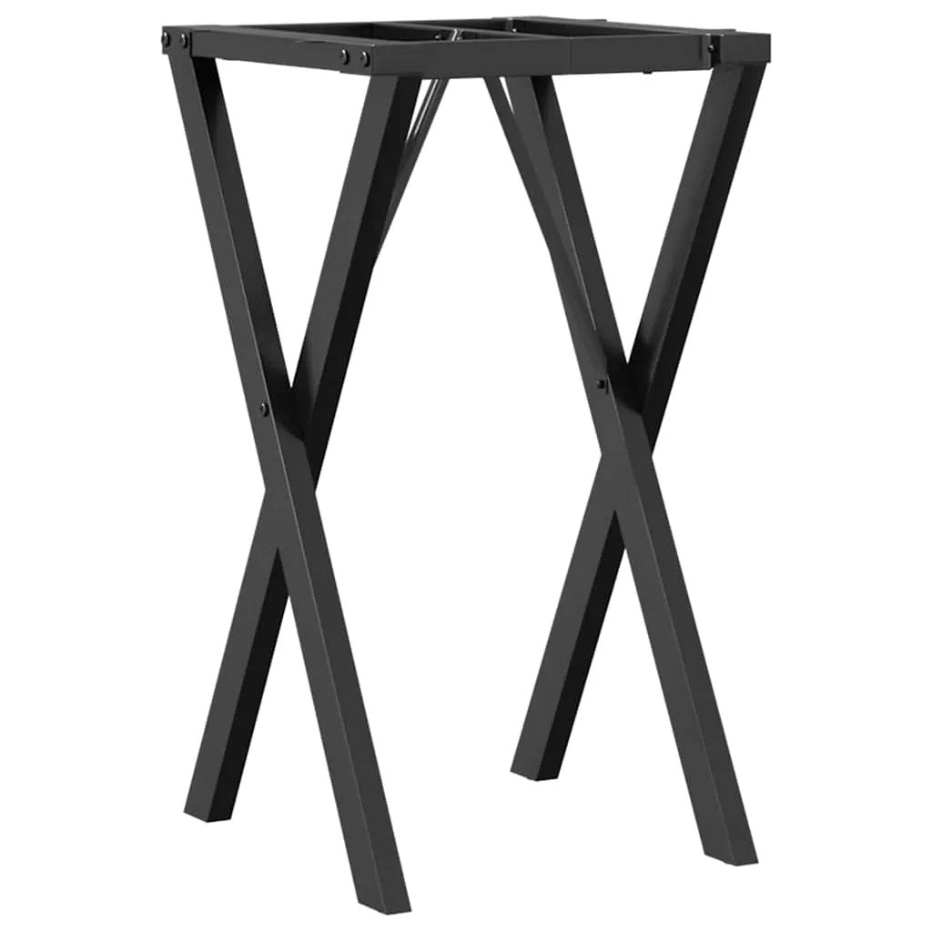 vidaXL vidaXL Dining Table Legs X-Frame 40x40x73 cm Steel - Dining Table