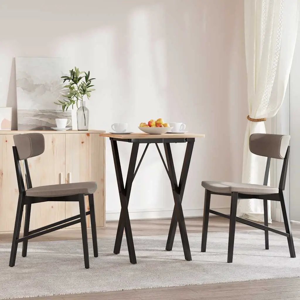 vidaXL vidaXL Dining Table Legs X-Frame 40x40x73 cm Steel - Dining Table