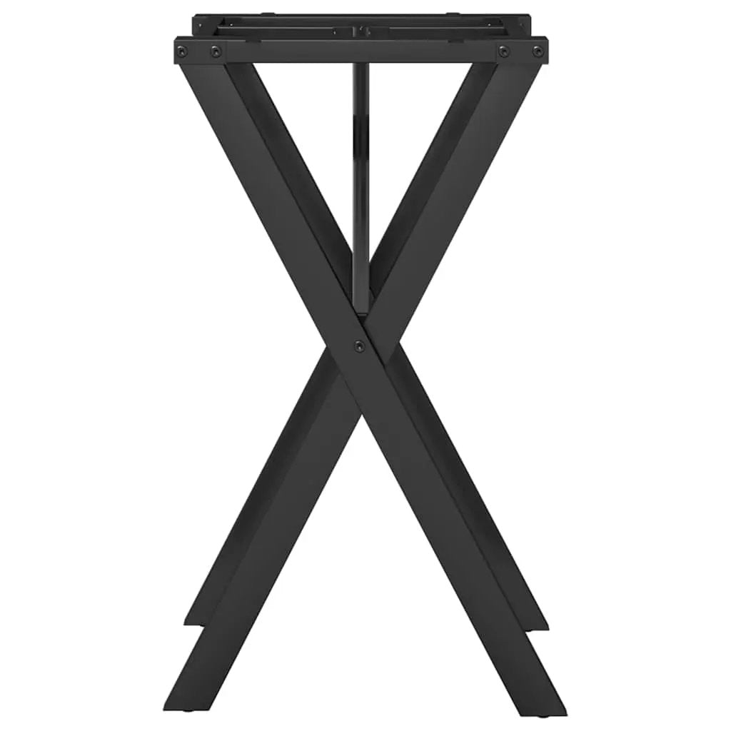 vidaXL vidaXL Dining Table Legs X-Frame 40x40x73 cm Steel - Dining Table