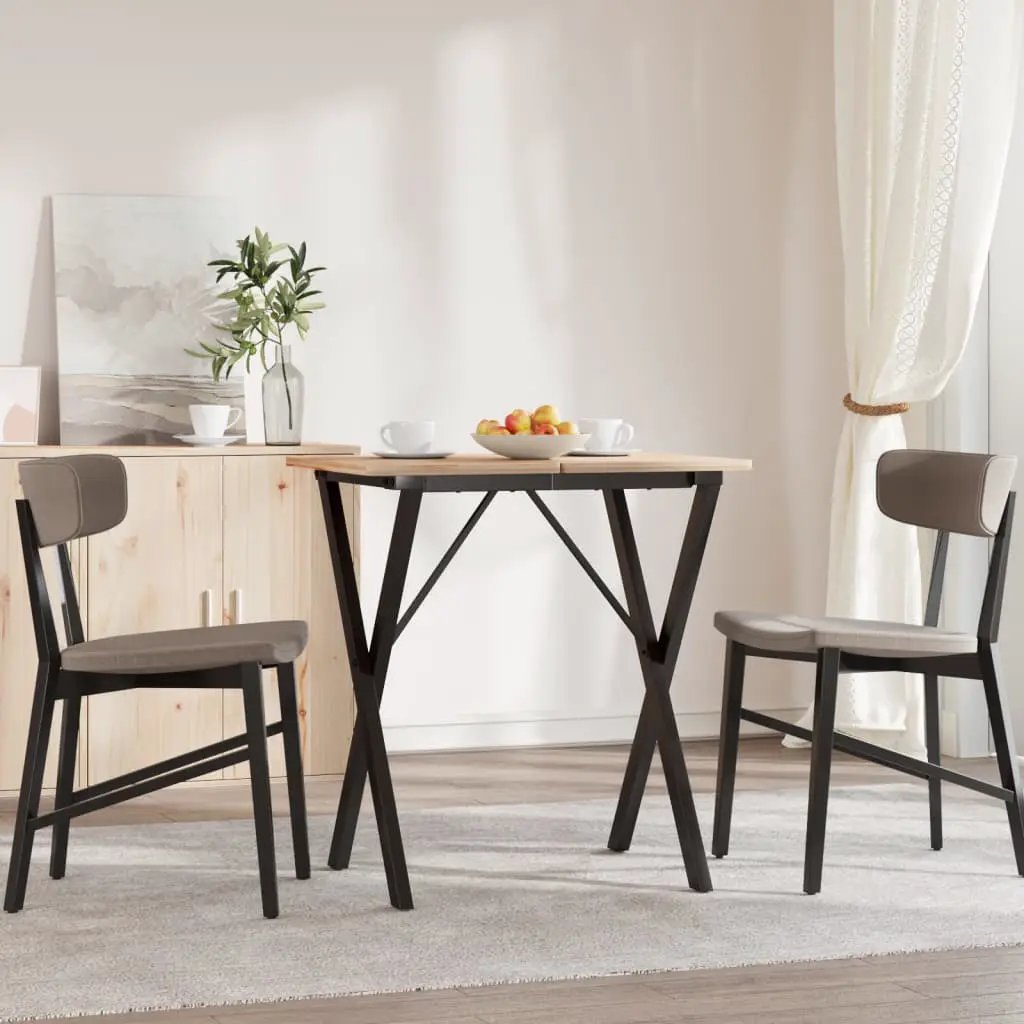 vidaXL vidaXL Dining Table Legs X-Frame 60x50x73 cm Steel - Dining Table