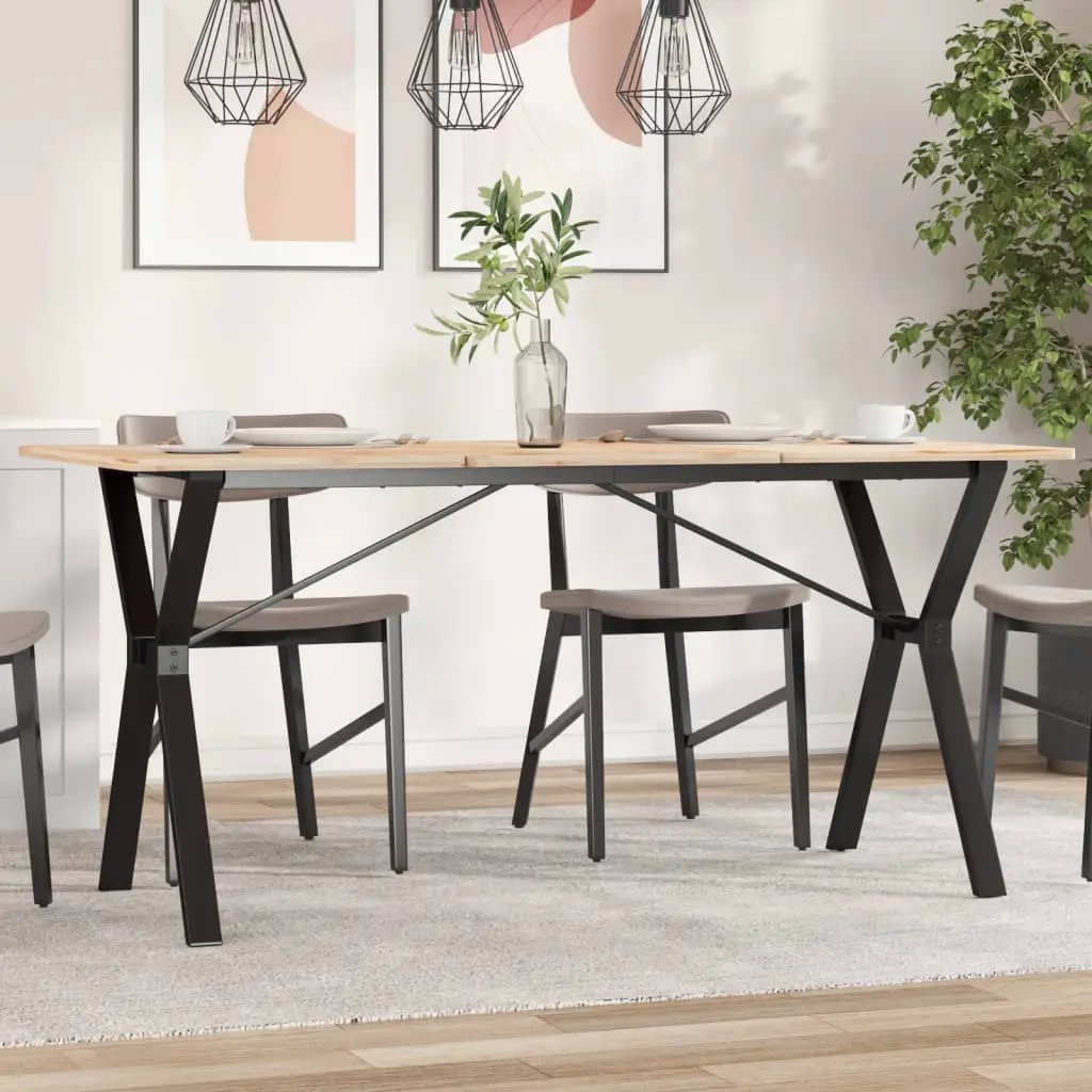 vidaXL vidaXL Dining Table Legs Y-Frame 140x60x73 cm Steel - Dining Table