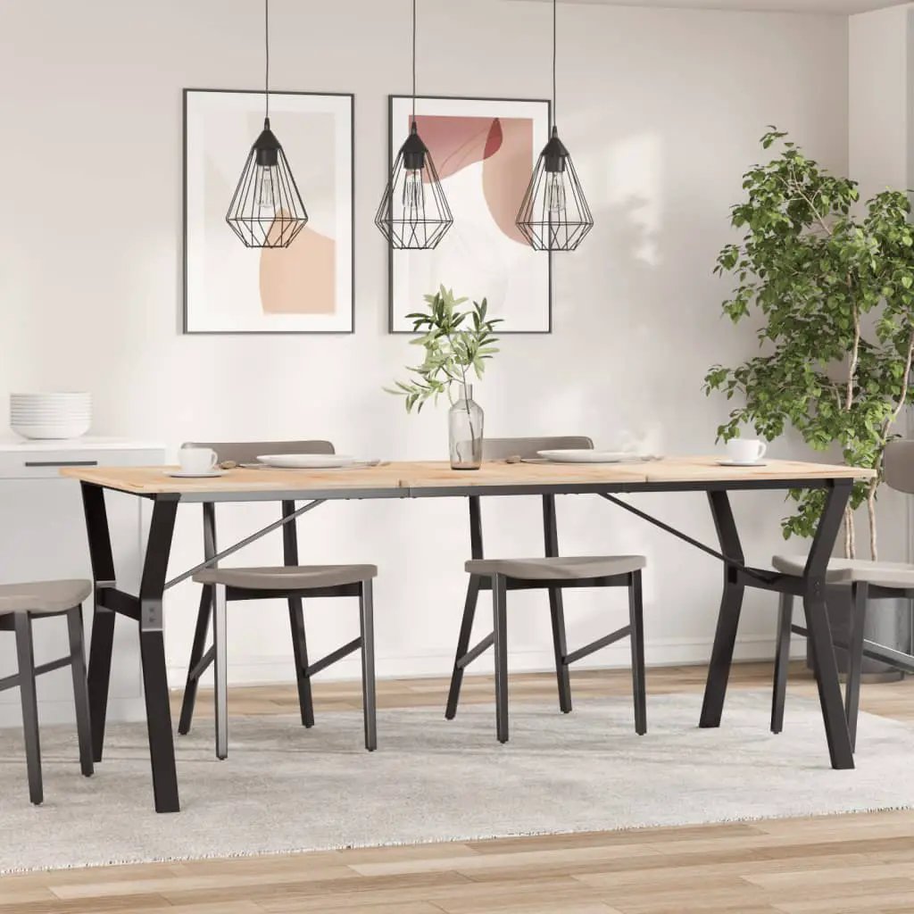 vidaXL vidaXL Dining Table Legs Y-Frame 180x80x73 cm Steel - Dining Table